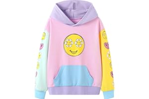 ZOEREA Sweat à Capuche pour Fille Sweat 3D Amusant pour Enfants Sweat à Capuche à Manches Longues avec Poche 4-12 Ans