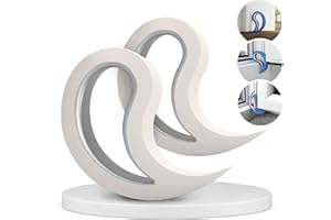 Stoppy Ogranicznik do drzwi i okien, wielofunkcyjny klin, wygodny hak do drzwi, blokada okienna, utrzymywanie drzwi i okien otwartych, akcesoria domowe i biurowe, biały, 2 szt.