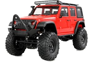 Amewi AMXRock Mini Crosstrail Scale Crawler 4WD 1:16 RTR röd inklusive fjärrkontroll, batteri, laddningskabel