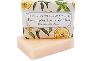 THE CLOVELLY SOAP CO. Clovelly Soap Co Natural Handmade Eucalyptus Mint and Lemon Soap Bar for all Skin Types 100g