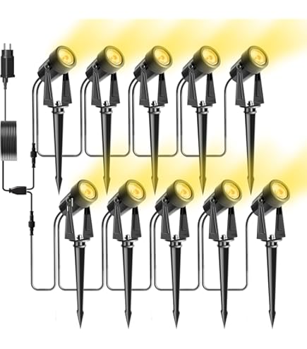 SanGlory 6 stuks 3 W tuinverlichting LED COB warm wit, LED