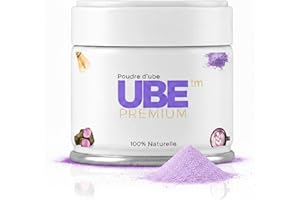 NASYL PURE Ube Poudre 100% Naturelle et Authentique (100g) Qualité Premium– Igname Violet (Dioscorea alata) – Ube Latte, Glaces, Bubble Tea & Desserts – Vegan, Sans Gluten, Colorant Naturel