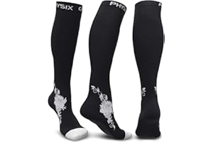 PHYSIX GEAR SPORT Physix Gear Compression Socks for Men & Women (20-30 mmhg) Best Graduated Athletic Fit for Running, Nurses, Shin Splints, Flight Travel & Maternity Pregnancy - Boost Stamina, Circulation & Recovery