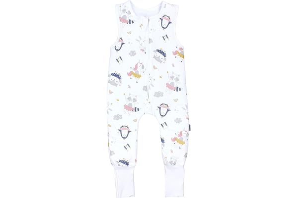 TupTam Saco de Dormir Bebé con Piernas – Saco de Dormir Niños 2.5 TOG para Todo el Año, Algodón OEKO-TEX