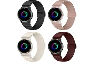 VELULYX Nylon Magnetband kompatibel mit Garmin Venu 2 Plus, 20mm elastisches Band Für Garmin Venu Sq/Sq Music/Venu Sq 2/Sq 2 Music/Venu/Vivoactive 3/Vivoactive 5/Vivomove HR/Forerunner 55 245 645