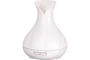 SIXTOL Vulcan dyfuzor zapachowy z białego drewna, 350 ml, ultradźwiękowy nawilżacz powietrza, do nawilżania i nawilżania powietrza w domu, sypialni, biurze, aromaterapii, do olejków eterycznych