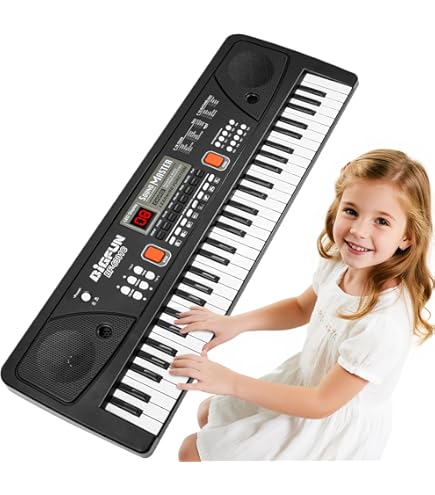 Clavier Numérique Idéal Pour Débutant Avec 61 Touches Et De Nombreux Sons Dinstrument Clavier Portable Pour Apprendre Pour Debutants Avec Support Et Microphone Cadeau Pour Garons Et Filles I519649474