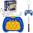 FRIUSATE Light Up Pop Game,Fast Quick Push Game Bubble Fidget Sensory Toy, Push Bubble Pop Puzzle Game,Breakthrough Puzzle Game Machine for Kids