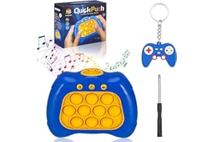 FRIUSATE Light Up Pop Game,Fast Quick Push Game Bubble Fidget Sensory Toy, Push Bubble Pop Puzzle Game,Breakthrough Puzzle Game Machine for Kids