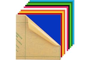ASelected 10 Stück Acrylglas Platte Bunt Acrylplatten 3mm Set - 20x20cm Kunststoffplatte 3mm - Ideal für DIY Projekte - Gussplatten für Kunsthandwerk