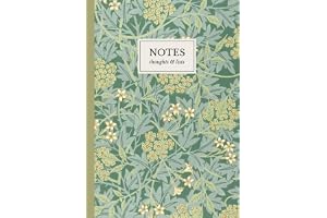 William Morris Jasmine Pattern Notebook: A5 Lined Notebook