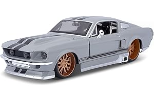 Bauer Spielwaren 31094-00000002 Maisto AllStars Ford Mustang: Originalgetreues Modellauto mit Türen und Motorhaube zum Öffnen,Maßstab 1:24, Fertigmodell, 20 cm, Farbe/Design kann variieren (531094)