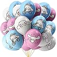 36 Pcs Cinnamoro Dog Birthday Balloons，Cinnamoro Dog Party Decorations Kawaii Girl Cute Anime Party Decor