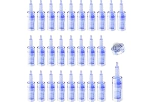 RobLuX 30 Stück Microneedling Nadeln Micro Nano 36 Pins Nadeln Kartuschen Ersatzteile Microneedling Gerät Ersatznadeln Mikronadel Nadelpatronen Ersatz Derma Pen