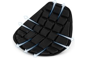 PSLER Siedzisko do motocykla, uniwersalne pokrowce na siedzenia z siatki, do skuterów, do odciążenia poduszek powietrznych, kremów przeciwsłonecznych