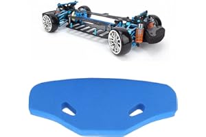 FYEARFLY 1/10 RC Front Bumper, Remote-Controlled Racing Car Sponge Foam Front Bumper Anti Collision Rack, for Tami.ya TT01 TT02 TGS 53683 OP683 51007 SP.1007 Model Toy Cars (Blue)