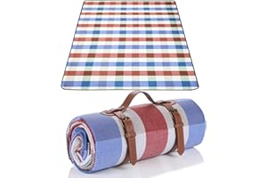 LIYUABU Coperta da picnic, 150 x 200 cm, impermeabile, portatile, extra grande, isolata con maniglia, perfetta per picnic, attività all'aperto, campeggio, spiaggia, parco