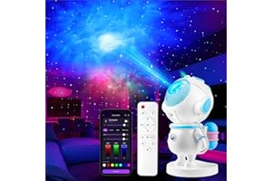 ‎KANGTAIXIN Kangtaixin Astronaut Sternenhimmel Projektor Kinder, LED Nachtlicht Galaxy Projektor mit Timer und Fernbedienung, APP Control, Kinderzimmer Deko Weihnachten Teenager Mädchen Geburtstag Geschenk (Blau)