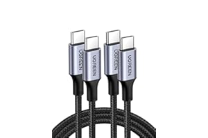 UGREEN USB C Cable 2M 2Pack, Braided 100W Power Delivery ... - 69 ريال
