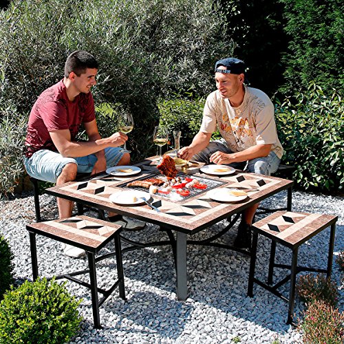 Mosaik-Grill-Sitzgruppe - 2