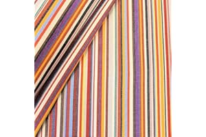 STOFFKONTOR Outdoor Stoff Markisenstoff - Outdoorstoff Meterware wasserabweisend - Sonnenschutz Stoff blickdicht und farbecht - Multicolor 1 gestreift