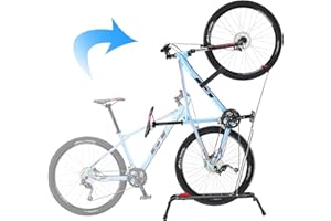 Begona Vertical Upright Bike Floor Stand, Portable and Space Saving Bike Rack- Freestanding Bicycle Floor Stand Rack Outdoor Indoor Bike Storage for 20"-27" Bicycles