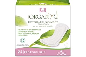 ORGANYC Organ(y)c, Salvaslip Pocket de Algodón Certificado 100% Biológico - 1 paquete x 24 unidades