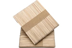 CRAFTPLAY Wood Craft | Lollipop Sticks | Wooden Popsicle Sticks | Natural | Pack of 100 Sticks