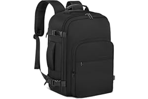 OTAHGK Sac à dos de voyage Bagage à main Avion pour Easyjet, 40 l TSA Amical Bagage à main 45×36×20 Grand Sacs à main Valise Sac pour ordinateur portable 17 pouces Bagages cabine étanche Sac