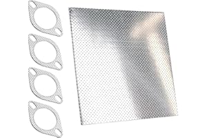 DUTIFUL Dichtungspapier Auspuff Dicke 1,6mm 20x20cm Auspuffdichtung Krümmerdichtung Papier Universal Auspuff Dichtung Dichtungspapier Hitzebeständig für Auto Motorrad Roller Rasenmäher