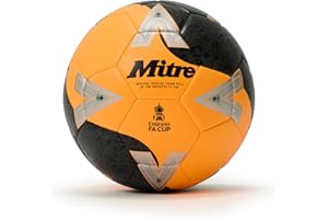 Mitre Training FA Cup Football | High Performance Training Ball | Extra Durable Design, 5 UK