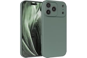 EAZY CASE - Silikonowe etui do iPhone 17 Pro Max, etui silikonowe ciemnozielone, miękkie, odporne na wstrząsy, etui ochronne na telefon z ochroną aparatu, cienkie, klasy premium, pokrowiec TPU Phone