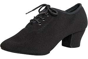 Asyusyu Dance Shoes for Women Ballroom Dancing Shoes 1.5" Heel Latin Dance Shoes