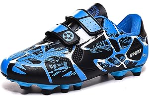 BAODLE Scarpe da Calcio Ragazzi FG/AG Professionale All'aperto Calcio da Scarpe Ragazzo TF Allenamento Bambini Teenage Spike