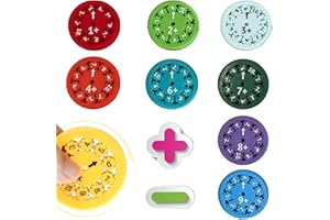 Ayizhiniu 9pcs Mathe Fidget Spinner, Subtraktionspinner, Multiplikation und Division Fidget Spinners, Stressabbau Mathe Zahlen Spinner Sensorisches Spielzeug, Anwendbar für Mathematikunterricht