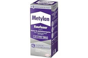 Metylan Raufaser, starker Tapetenkleister für Raufasertapete mit hoher Anfangsklebkraft, langlebiger & korrigierbarer Kleister mit Methylcellulose, 1x180g