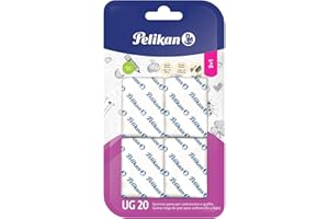 Pelikan Gomme de Cancellare, UG20, Gomma Bianca, Adatta per Disegno Tecnico e Scolastico, per Carboncino e Grafite, Prodotto in Germania, Confezione da 4 Pezzi