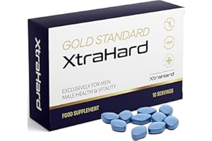 XtraHard | 10 Tablets | 100% Natural Herbal Supplement, 10 Small Easy Swallow Pills, Manufactured in The UK
