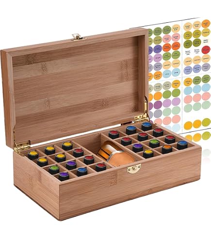 Gofidin Organizzatore Per Oli Essenziali 9 Pezzi - Espositore Impilabile Per 5 Bottiglie (5-20 Ml), In ABS, 14,6x7,5x2,5 Cm, Scaffale Portaolio Per Smalti E Contagocce