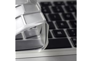 MiNGFi TPU Clavier Coque de Protection/Couverture pour MacBook Pro/Air (2008-2015) Modèle A1278 A1286 A1369 A1398 A1425 A1466 A1502 EU/ISO Clavier - Transparent
