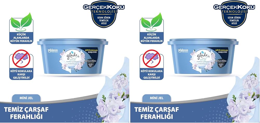 Glade Mini Jel Temiz Çarşaf Ferahlığı, 70 Gr 2li paket