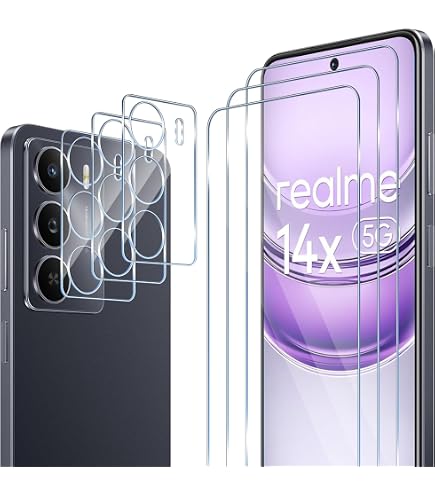 3 Pezzi Vetro Temperato Privacy Per Realme 14 5G E 14T 5G, Antispia 9H Anti-Graffio