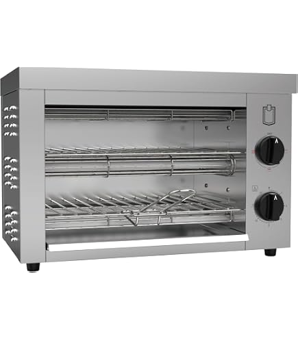 BARTSCHER Tostapane Quarzo Doppio A151600 - 3kW 230V - Alloggiamento Acciaio Inox - Dimensioni 400x370x405mm