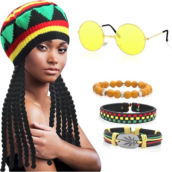 Abito Lungo Rasta In Cotone Egiziano, Maglia Multicolore Rigata, Spacco Laterale, Vestibilità Ampia, Per Donna, Stile Reggae Hip Hop