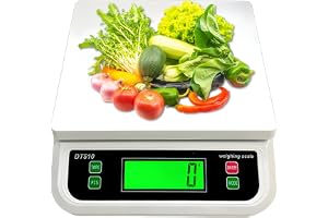 Våg Köksvåg: 30 kg/1 g digital köksvåg matskala med LCD-display digital våg med 6 enheter g/kg/lb/oz/tl/ct, finvåg med räknef