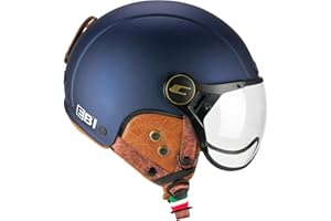 CGM EBI Casque de Ski Unisexe pour Adulte, Bleu Satin, S (55-56cm)