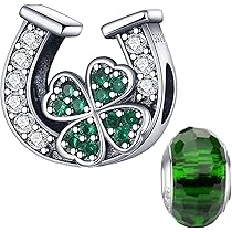 LNQOBU Bracciale Porta Charm In Argento 925 Per Donna – Adatto A Bracciali E Collane, Dimensione Foro 4,5-5 Mm, Regalo