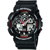 Casio G-Shock Men's Watch in Resin with Anti Slip Over Sized Buttons - Water Resistant & Anti Magnetic
