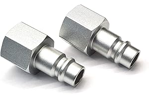 DELTA-P LTD 2 x Male Quick Release Euro Compressed Airline Pneumatic Coupling with Female 3/8" BSP - Cejn 320, Rectus 25/26 Type