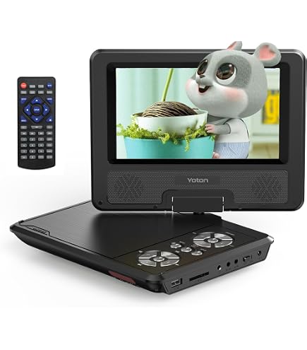 Khanka Custodia Rigida Per Lettore DVD 10.5” – Impermeabile E Antigraffio, Con Cinturino Da Polso (Nero)